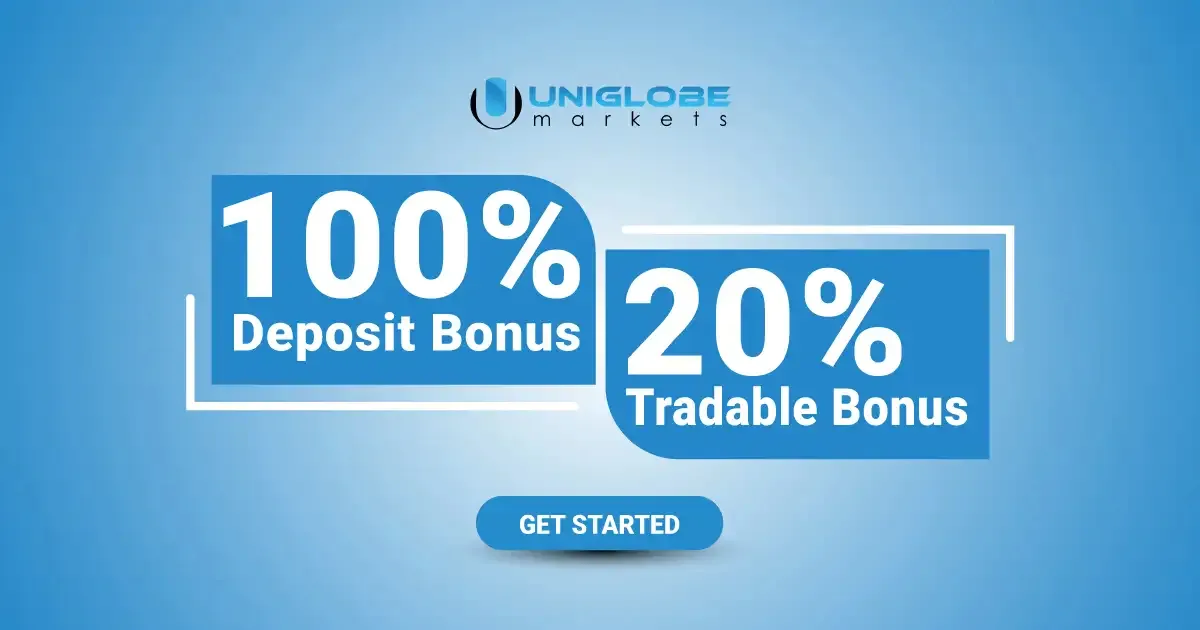 Uniglobe Markets Get 100% Deposit and 20% Tradable Bonus