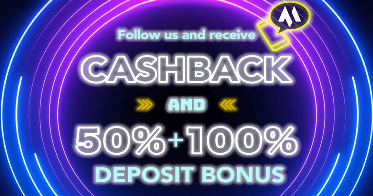 MYFX Markets Cash-back Bonus 50% and Forex Bonus 100%