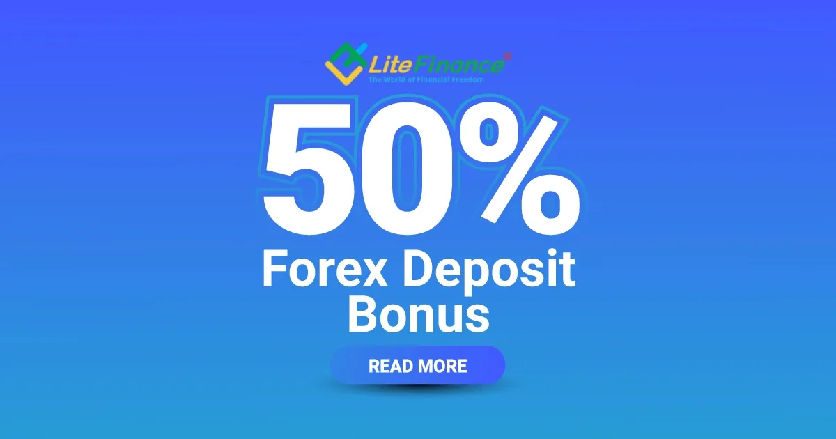 Tradable Deposit Bonus with 50% Free Credit on LiteFinance