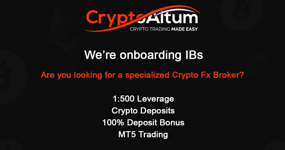 CryptoAltum 50% Forex Deposit Bonus Offer