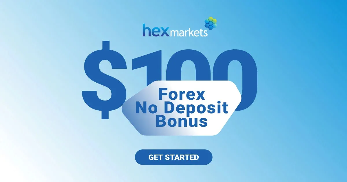 $100 USD No Deposit Forex Bonus from Hex Markets