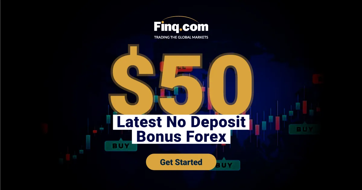 $50 Welcome Forex No Deposit Bonus from Finq