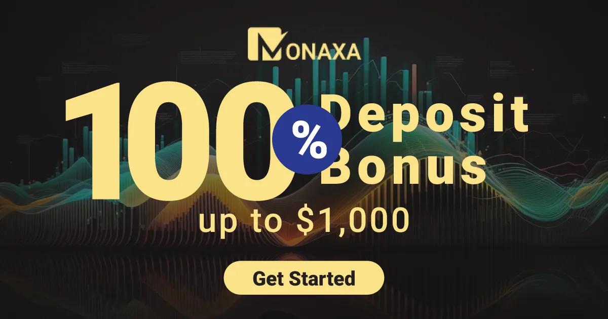Get 100% Deposit Bonus of up to 1000 USD Monaxa 