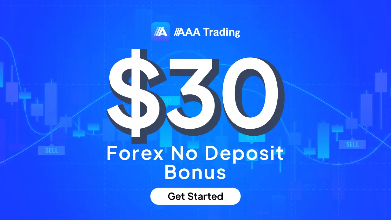 AAA Trading $30 Account Opening No Deposit Bonus
