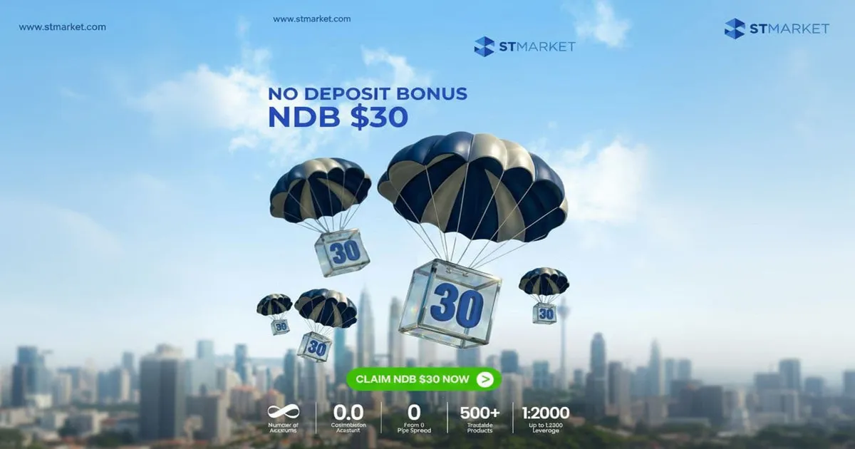STMarket has Announced a $30 No Deposit Bonus