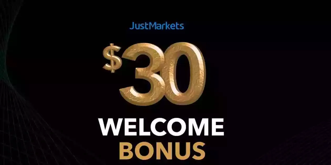 JustMarkets $30 Welcome No Deposit Bonus Account