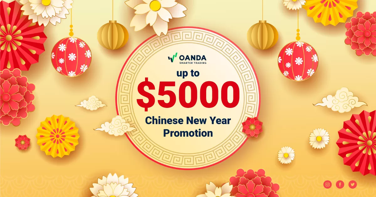 OANDA offers a Chinese New Year Bonus of up to $5,000.
