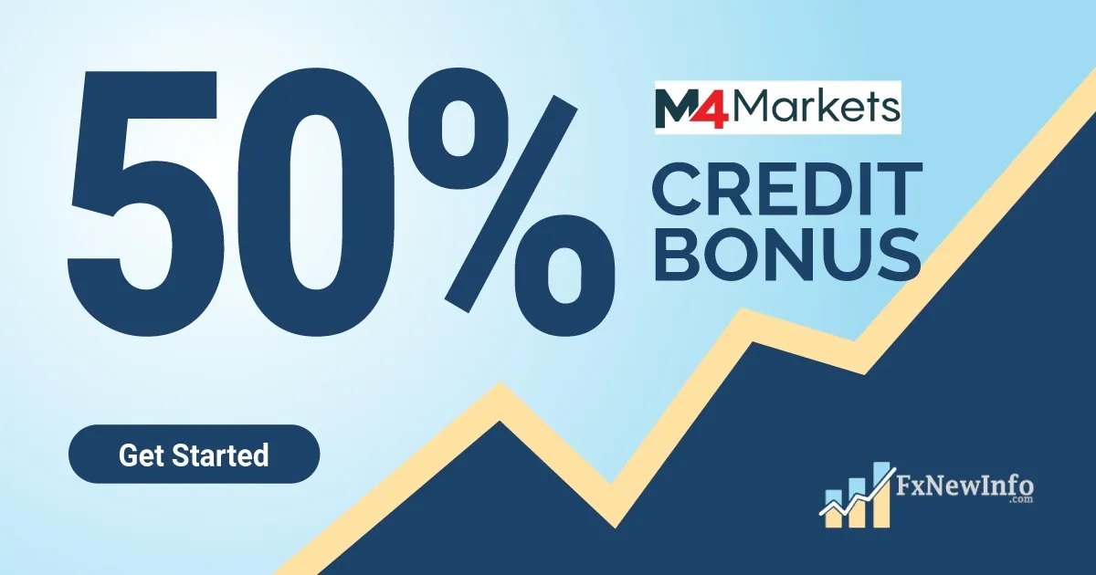 50% Forex Credit Bonus Earn up to $10,000 by M4Markets