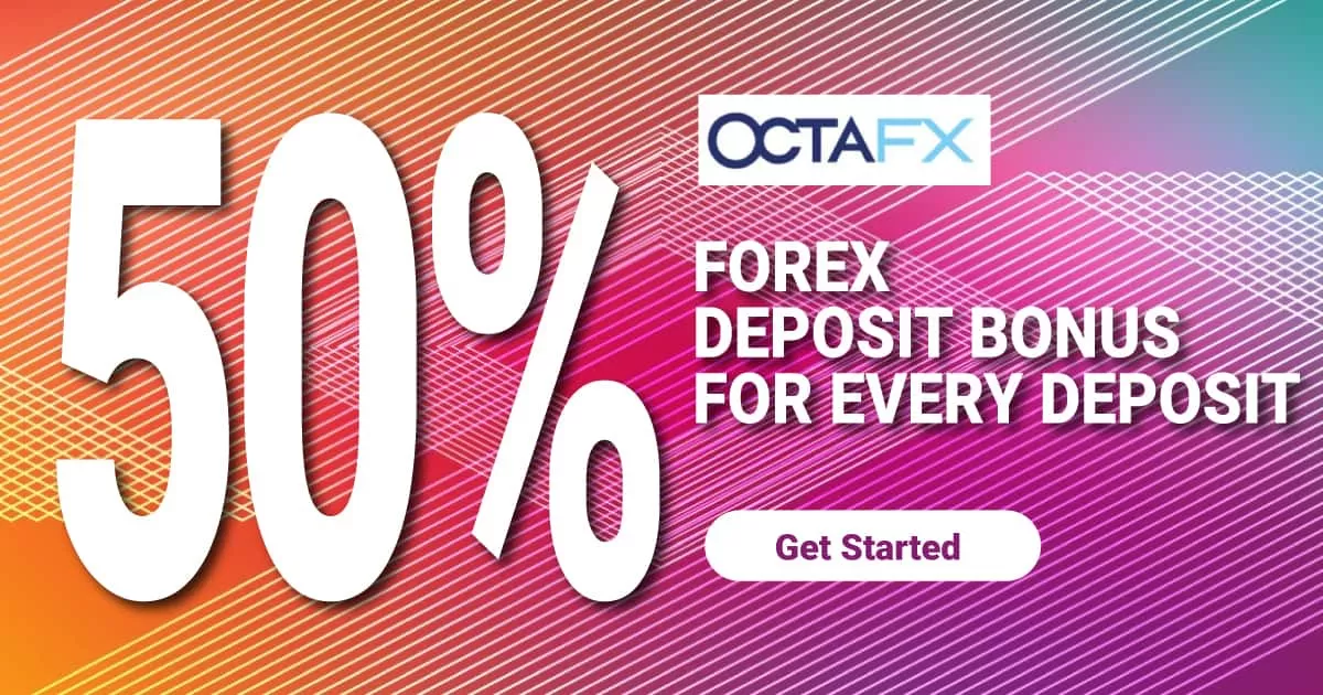 Take 50% Forex Deposit Bonus For Every Deposit on OctaFX