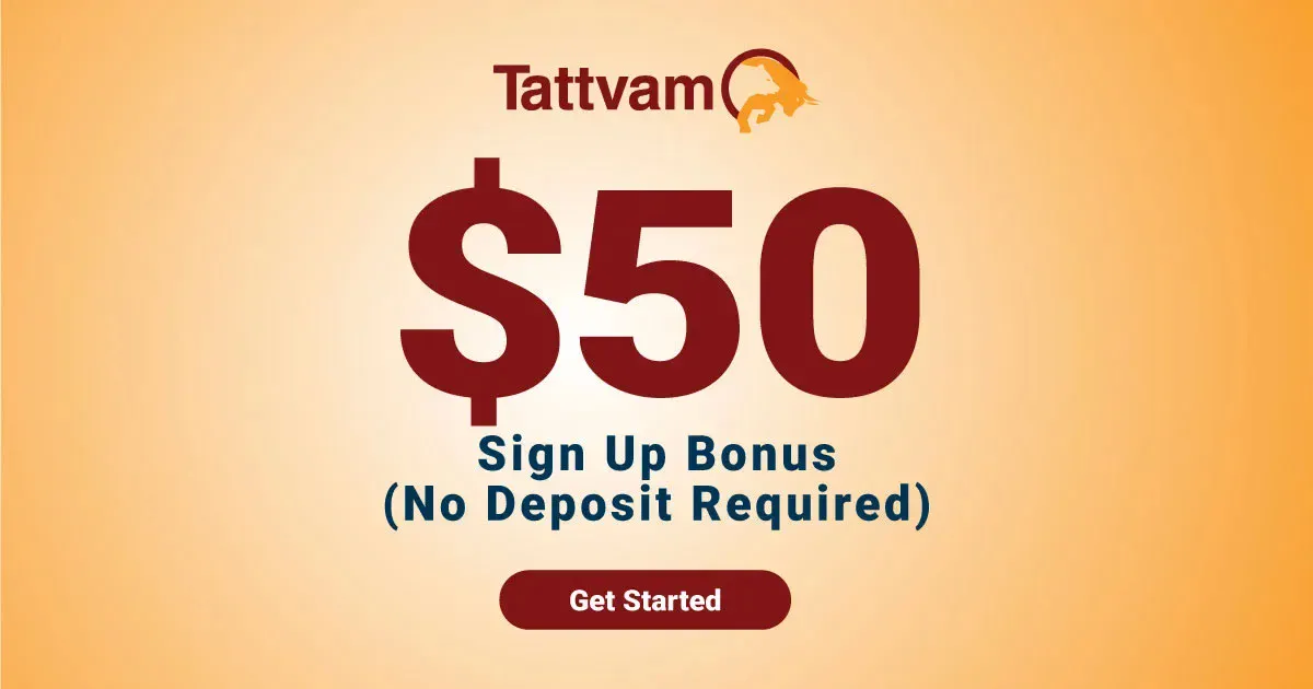 Tattvam is offering a $50 Forex No Deposit Sign-Up Bonus