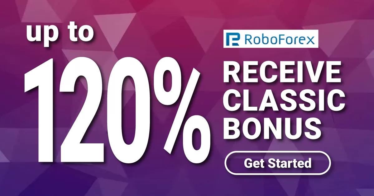 120% UP TO Free Classic Bonus RoboForex