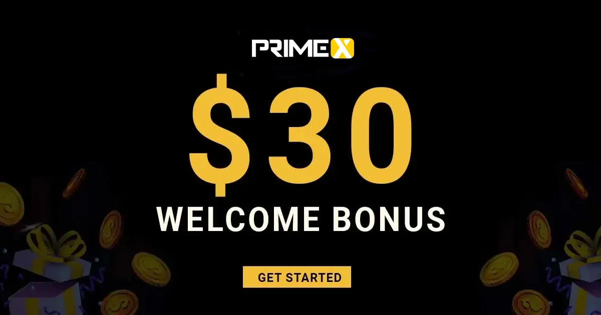 Prime X Capital gives new traders a $30 Welcome Bonus
