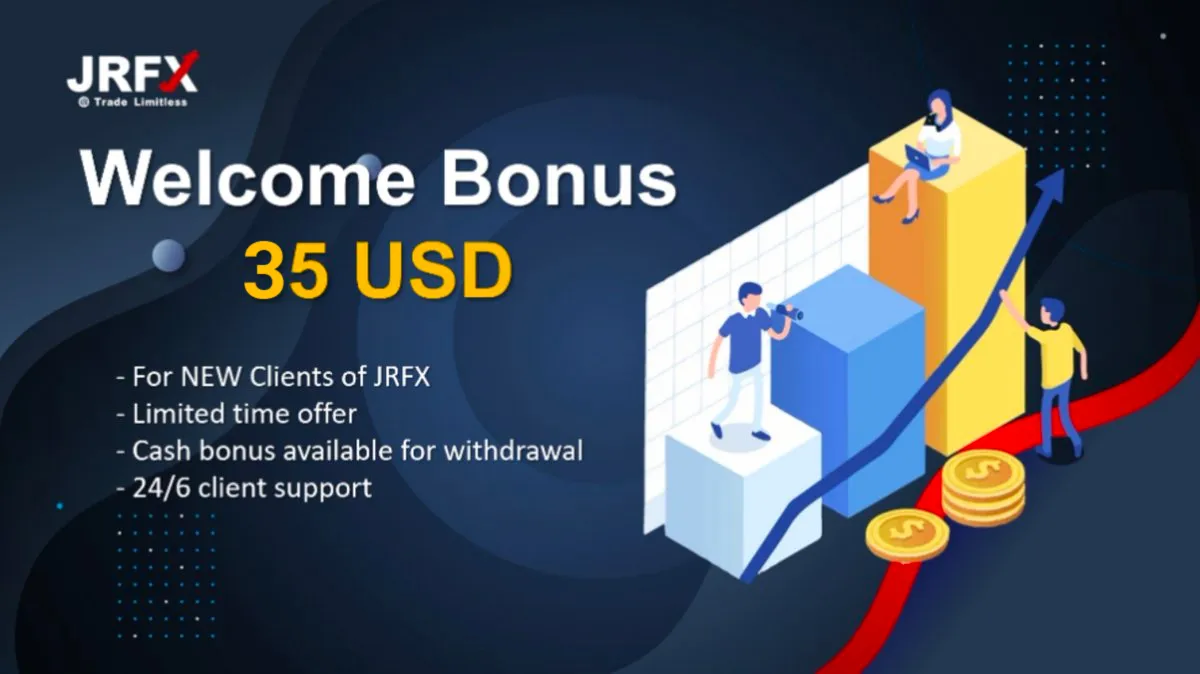 $35 No Deposit Bonus with JRFX and Start Trading Today