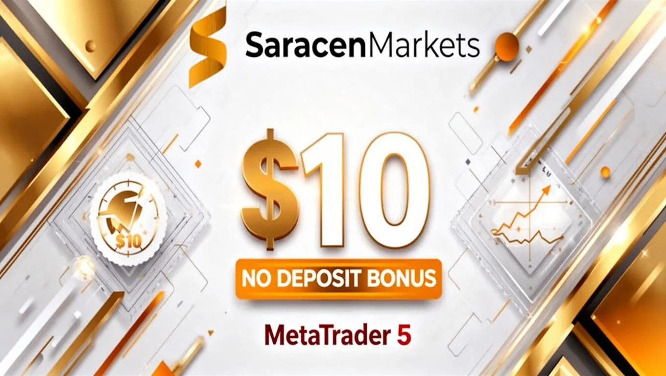 The Saracen Markets $10 No Deposit Bonus on MetaTrader 5