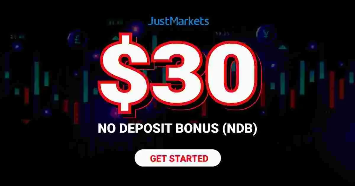 Get 30 USD Forex Free Welcome Bonus from JustMarkets