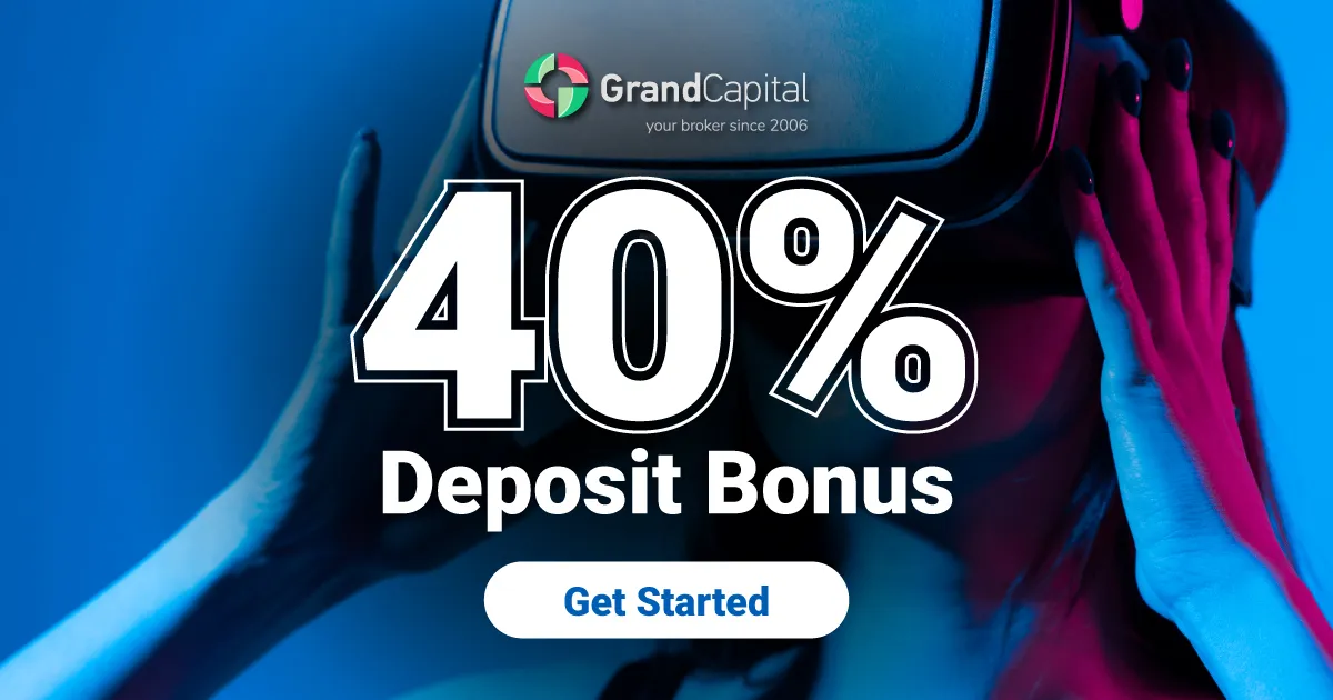  Grand Capital 40% bonus for EVERY deposit