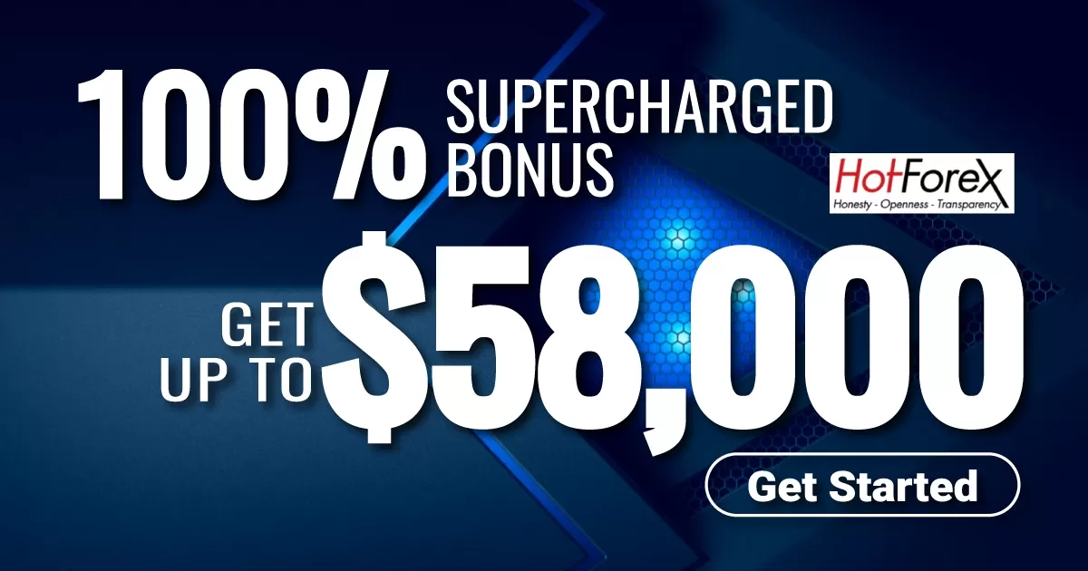 HotForex 100% SuperCharged Bonus Up to 58,000 USD