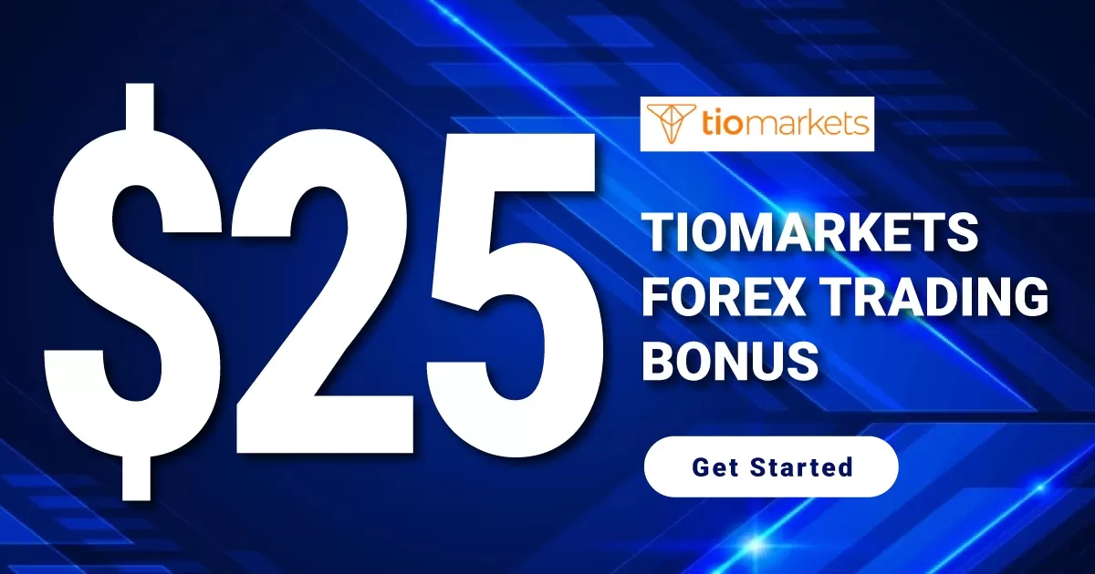 $25 USD trading bonus on TIOMarkets