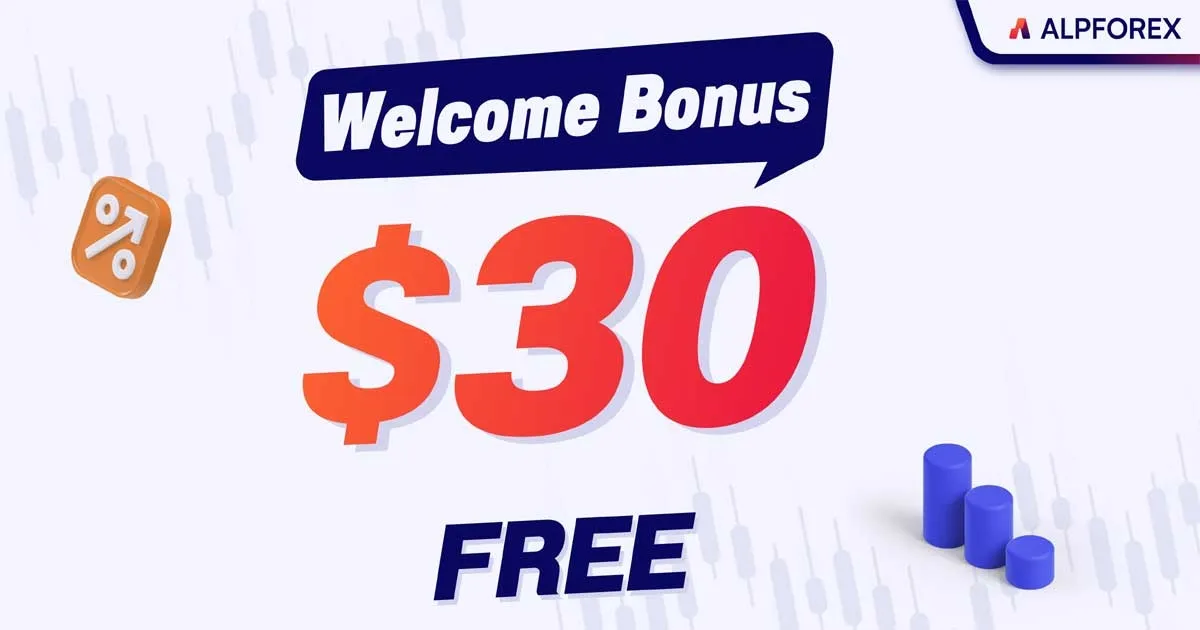 No Deposit 30 USD Welcome Bonus by AlpForex broker