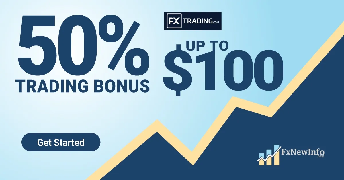 Forex Trading Bonus of 50% up to 100 USD through FXtrading dot com