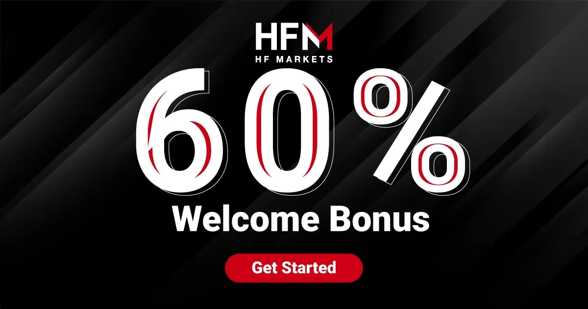 Collect a 60% Welcome Bonus On HF Markets