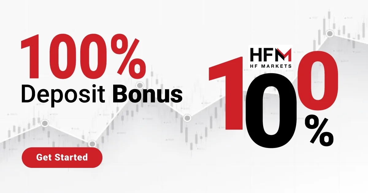 100% Deposit Bonus HF Markets 